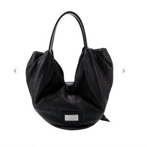 Valentino Leather Bow Hobo Bag